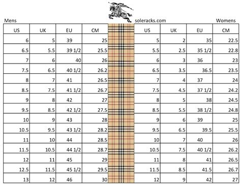 burberry women's size chart|burberry size guide women s.